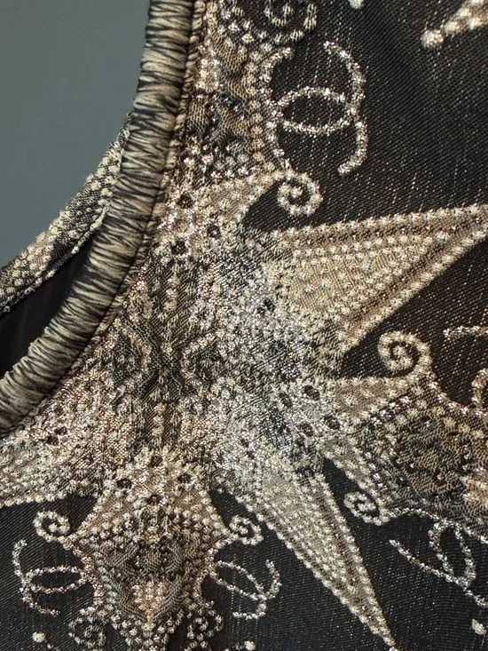 CHANEL Black and White Beaded Star-Pattern Camisole 06P FR 38 - Picture 7 of 14